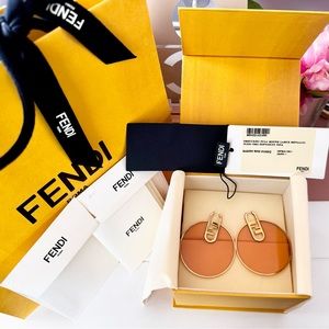 Rare Fendi Plexiglass Pink Earrings